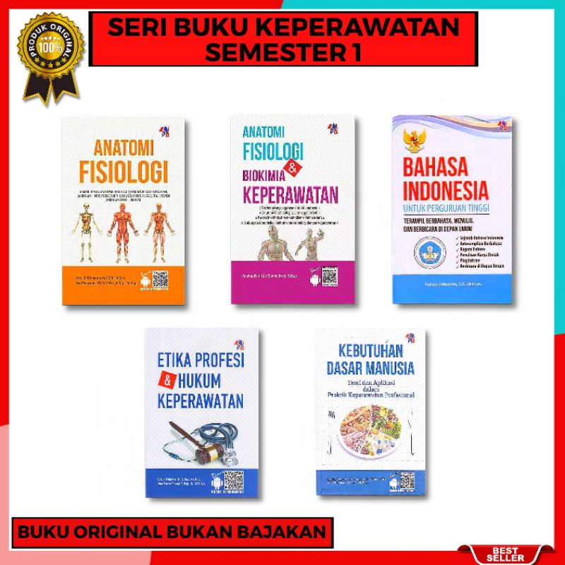 Buku KEPERAWATAN Semester 1 ANATOMI FISIOLOGI DASAR - DASAR DAN BIOKIMIA KEPERAWATAN BAHASA INDONESI