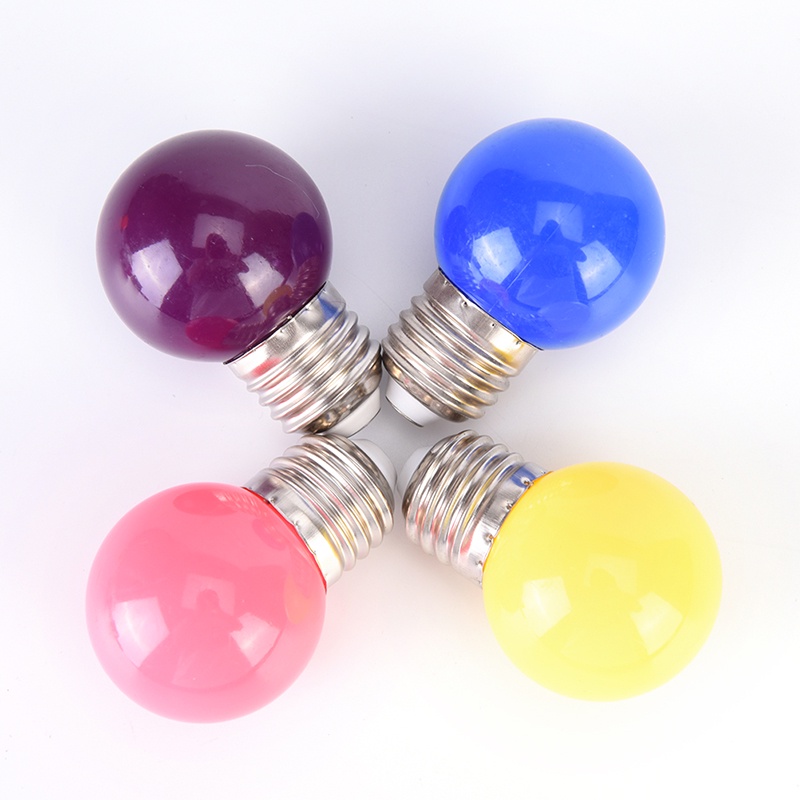 {LUCKID}2W E27 mini LED Golf Ball Bulb Globe Light in Blue, Red, Green, Yellow,White