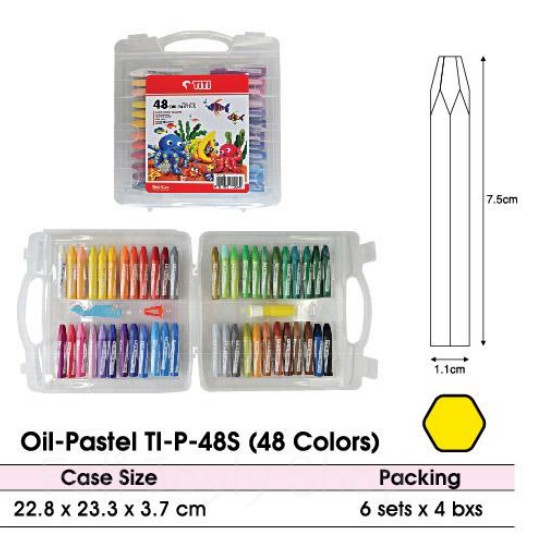 

CRAYON TITI 48S OIL PASTEL KRAYON 48 WARNA GAMBAR SENI RUPA ATK MURAH