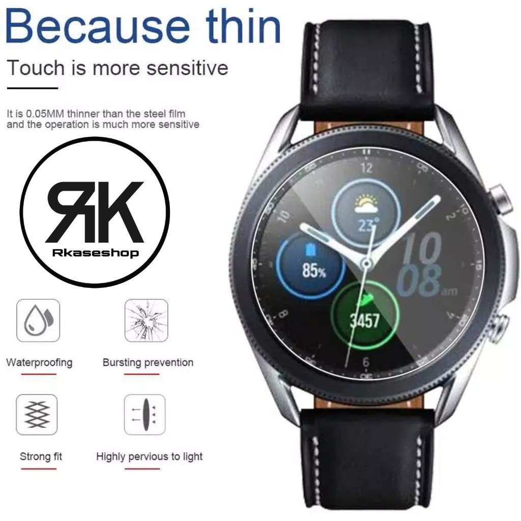 Tempered glass samsung Galaxy Watch 3 41mm 45mm anti gores kaca