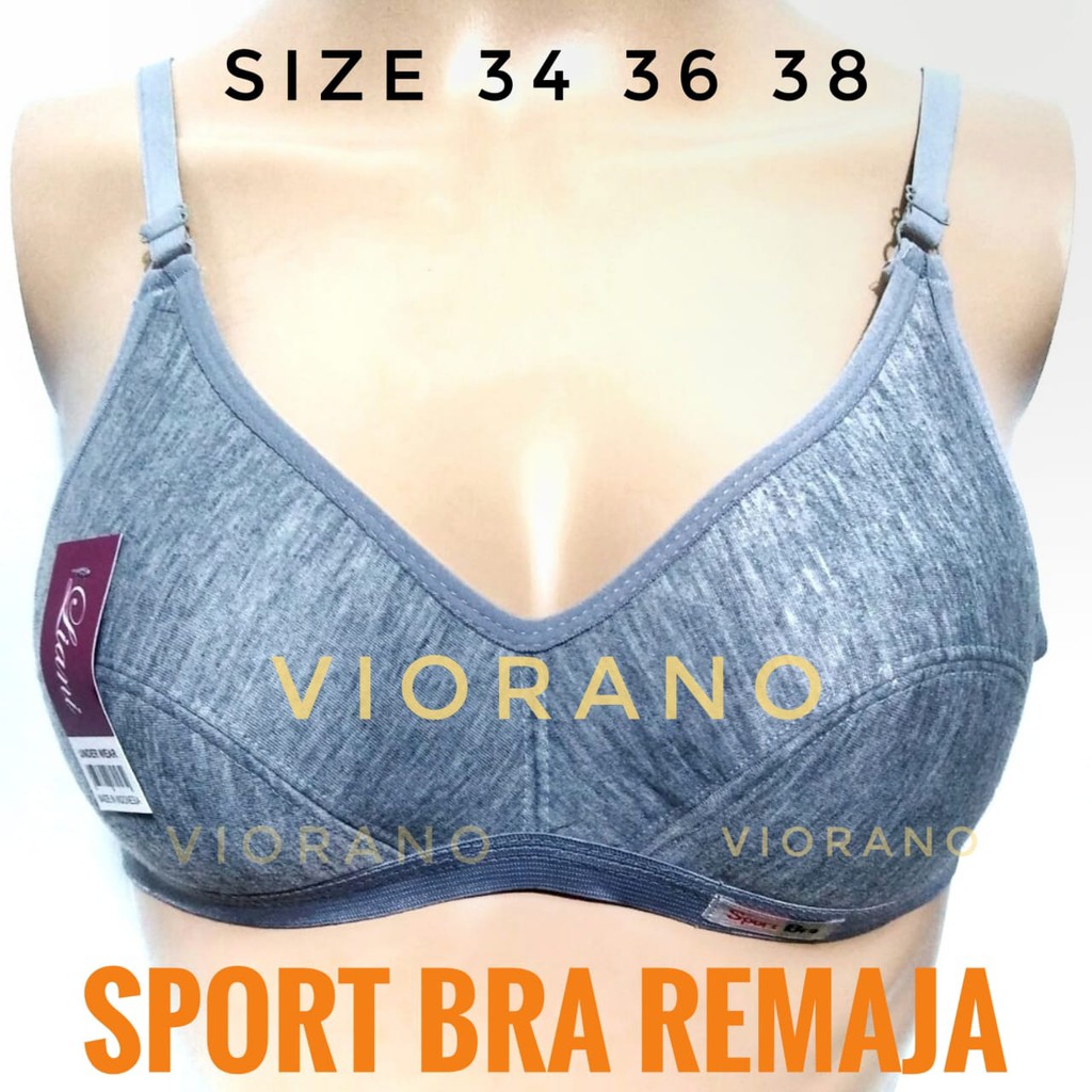 Bh Cewek Sport Bra Remaja Misty Tanpa Kawat Size 34 36 38 Bra Wanita Non Busa  Kutang Cup Kecil Abg