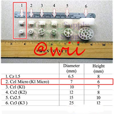 kaldness 1 liter 1liter 1000ml k1 MBBR filter media aquarium kolam