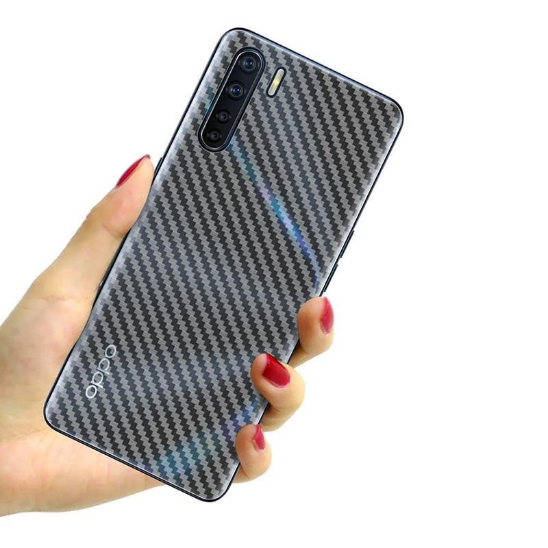 GARSKIN Sticker Carbon OPPO A12 A95 Skin Carbon Transparan Fiber Protection Back Sticker Carbon