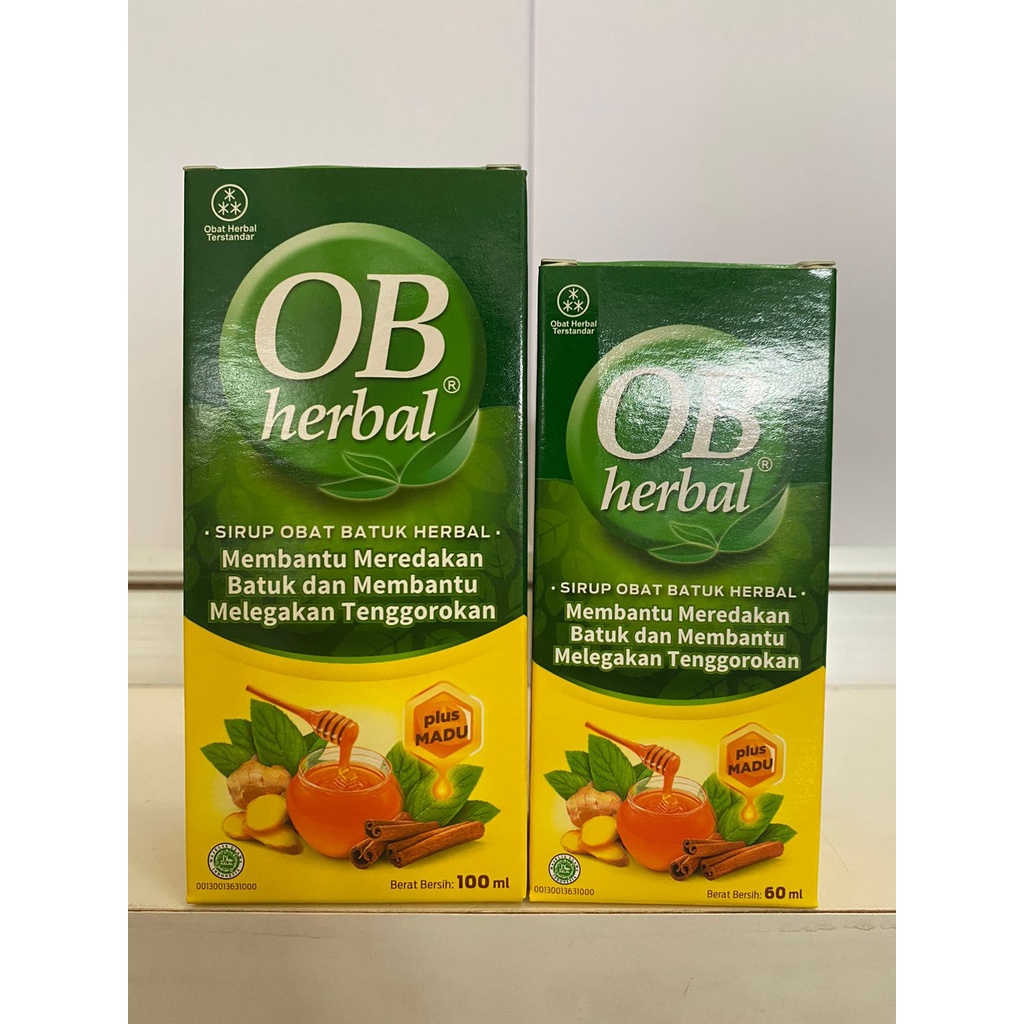 OB Herbal Syrup / Meredakan Batuk Dan Menghangatkan Tenggorokan