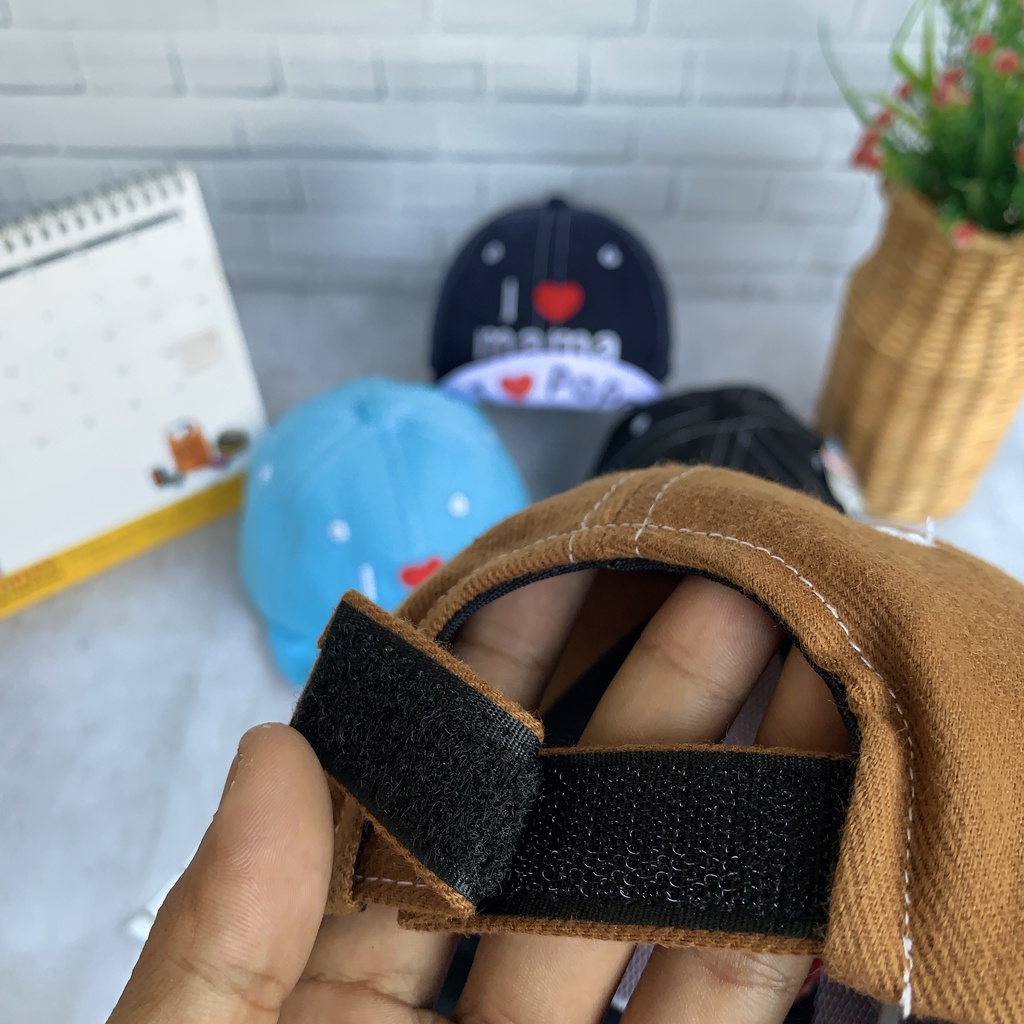 OSM JKT T5361 Topi Anak Model I Love Mama / Topi Fashion Unisex / Fashion Anak Bayi / Topi Anak Unisex-8