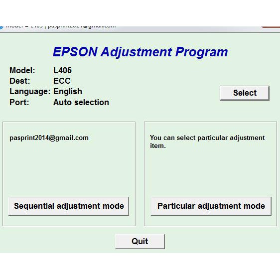 PRIVASI TERJAMIN RESETTER EPSON L405 KODE 384