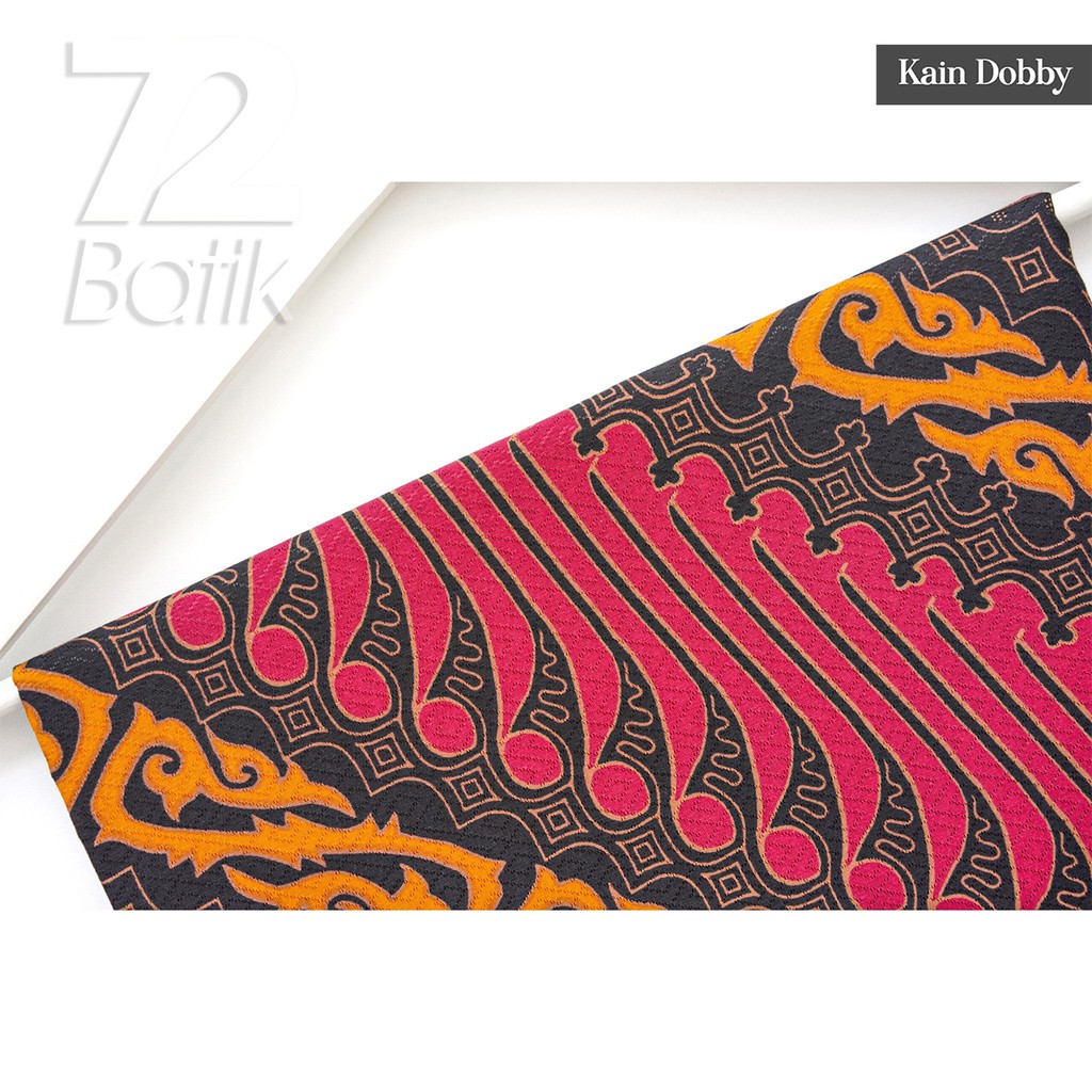 BAHAN BATIK PREMIUM Dobby Dobi Dobbi Dolbi Motif Parang Warna Merah Kuning Hitam 725152 Cap 72 Jarik Jarit Samping Kebat Panjang Batik Dobby Modern Premium Bahan Seragam Batik Pernikahan Kantor Keluarga Murah Kamen Jadi Batik Bali Lembaran