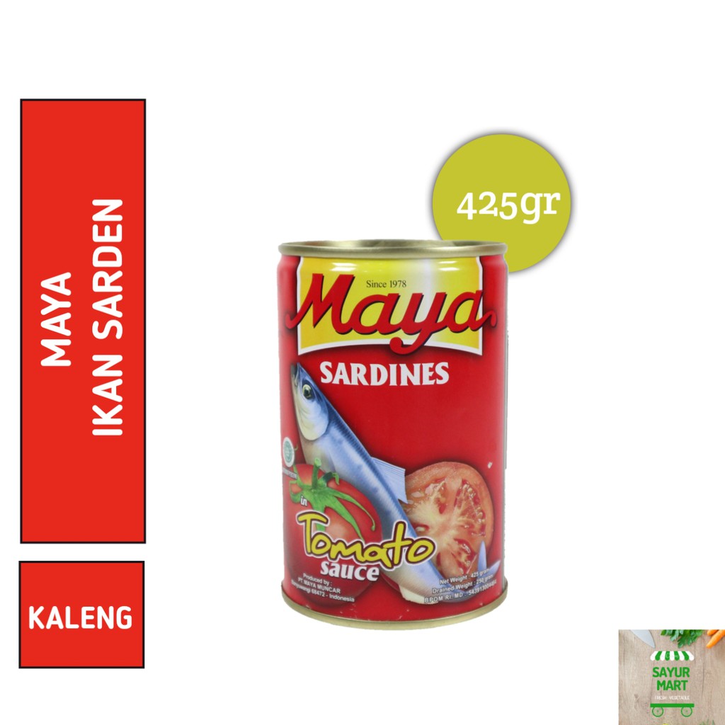 

Maya Sarden Saus Tomat 425gr