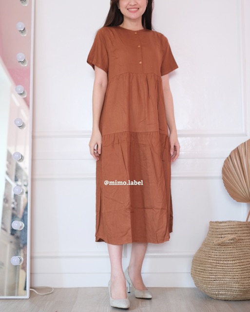 Homey button dress