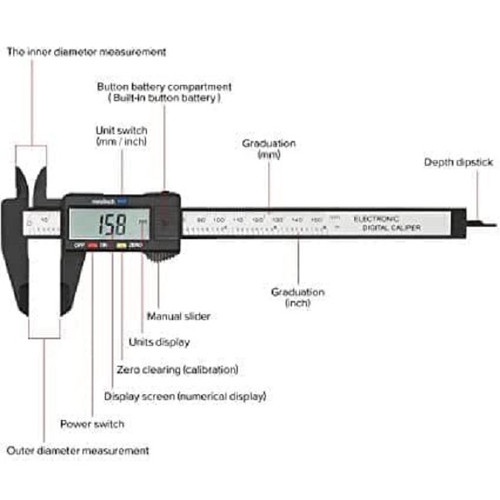 JANGKA SORONG / CALIPER / SIGMAT / KETELITIAN SAMPAI 0.1MM