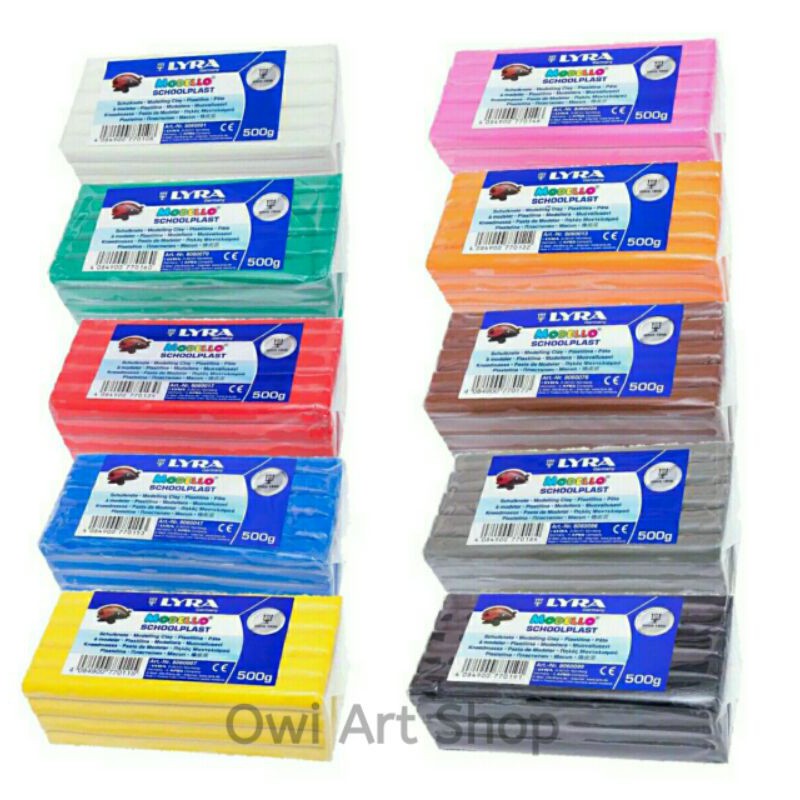 

Lyra Modelling Clay Schoolplast - Modello Plasticine / Lilin 500 gram