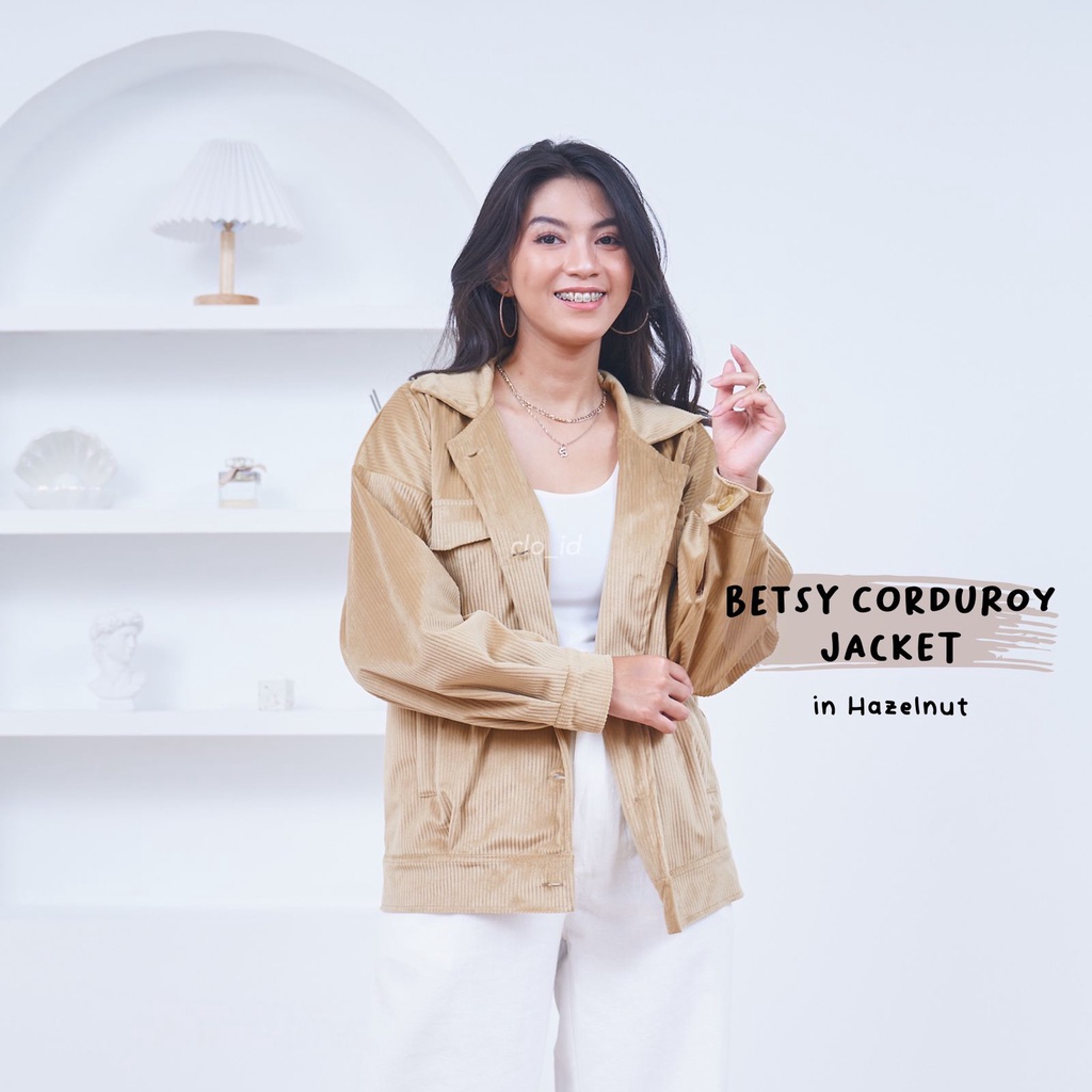 HAICLO Betsy Corduroy Jacket-Hazelnut