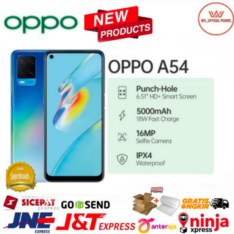 OPPO A54 RAM 6/128 Dan 4/64GB GARANSI RESMI OPPO ORIGINAL