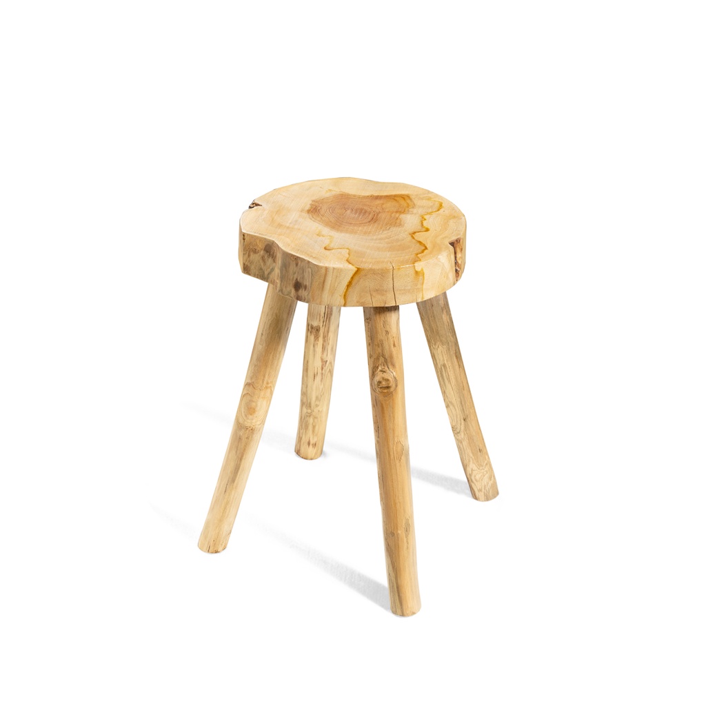 Kursi Santai Outdoor Mini Kayu Serbaguna Modern Minimalis KAYU Stool - ISIRUMA