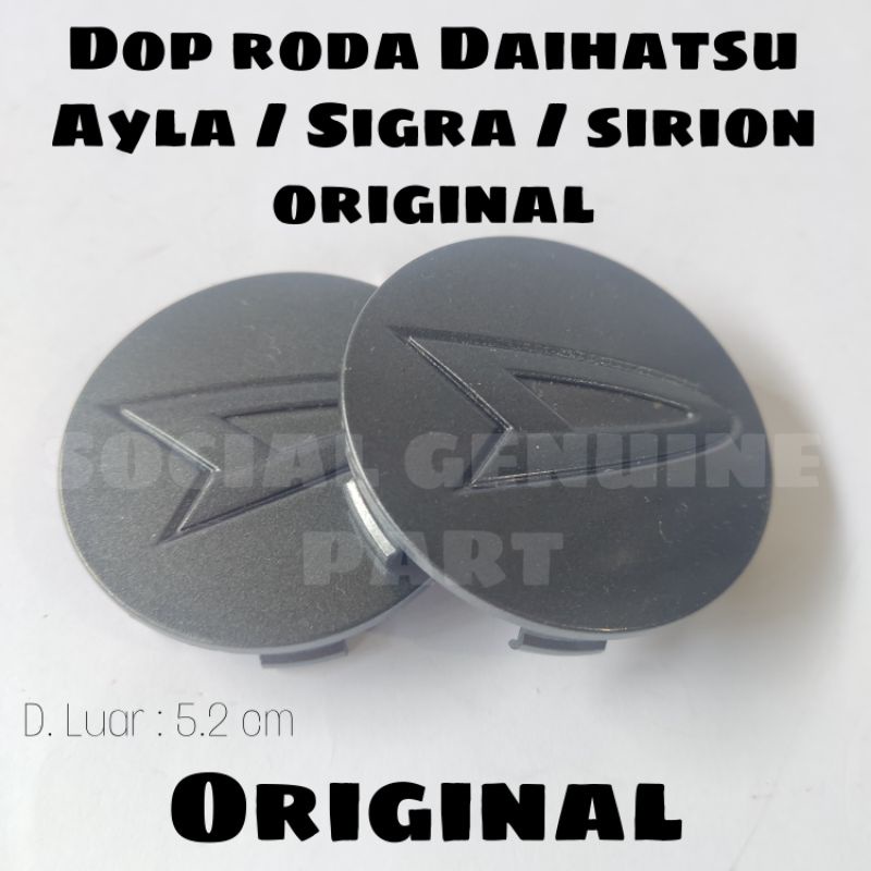 Dop Velg tutup center as roda Daihatsu Ayla Sigra Sirion Original