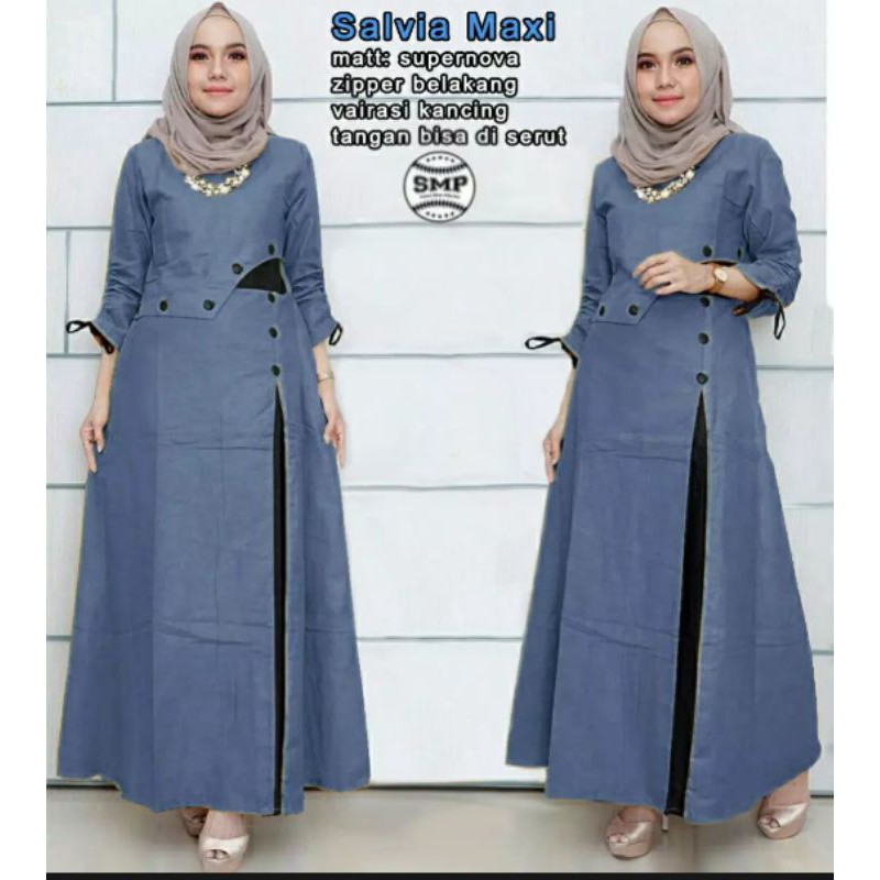 GAMIS SALVIA MAXI JUMBO/ATASAN MUSLIM/BLOUSE MUSLIM