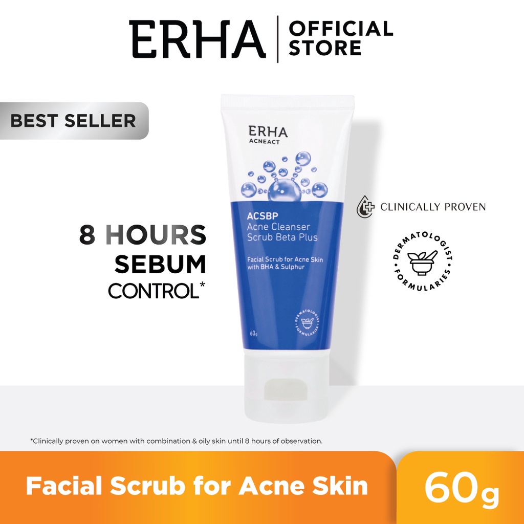 CS- ERHA Acne Cleanser Scrub Beta Plus (ACSBP) 60ml