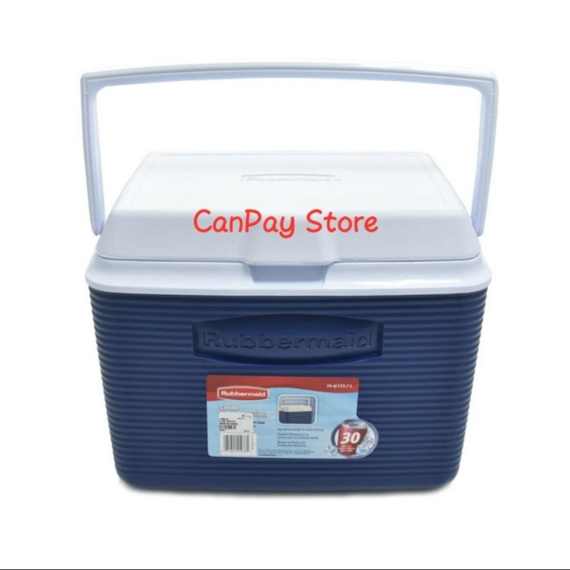 Rubbermaid victory cooler 22,7 ltr biru/cooler box