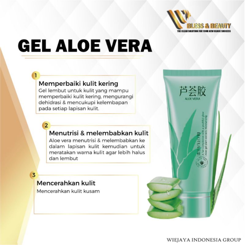 Gel Aloevera Alat Ipl Hifu RF 40ml Penghantar Penghindar Iritasi Kulit