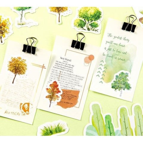 Label Stickers - Japanese Forest Plant (46pcs)