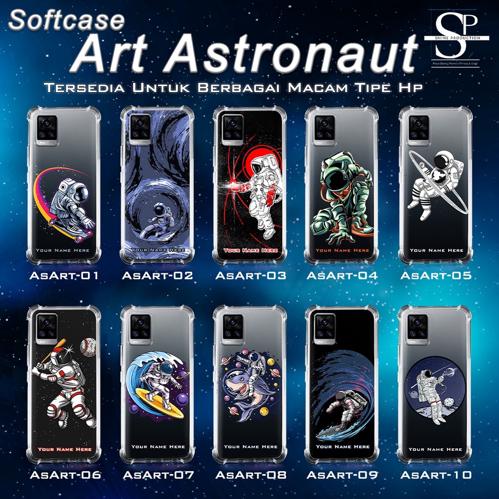 Softcase Astronaut Iphone Samsung Vivo Oppo Xiaomi