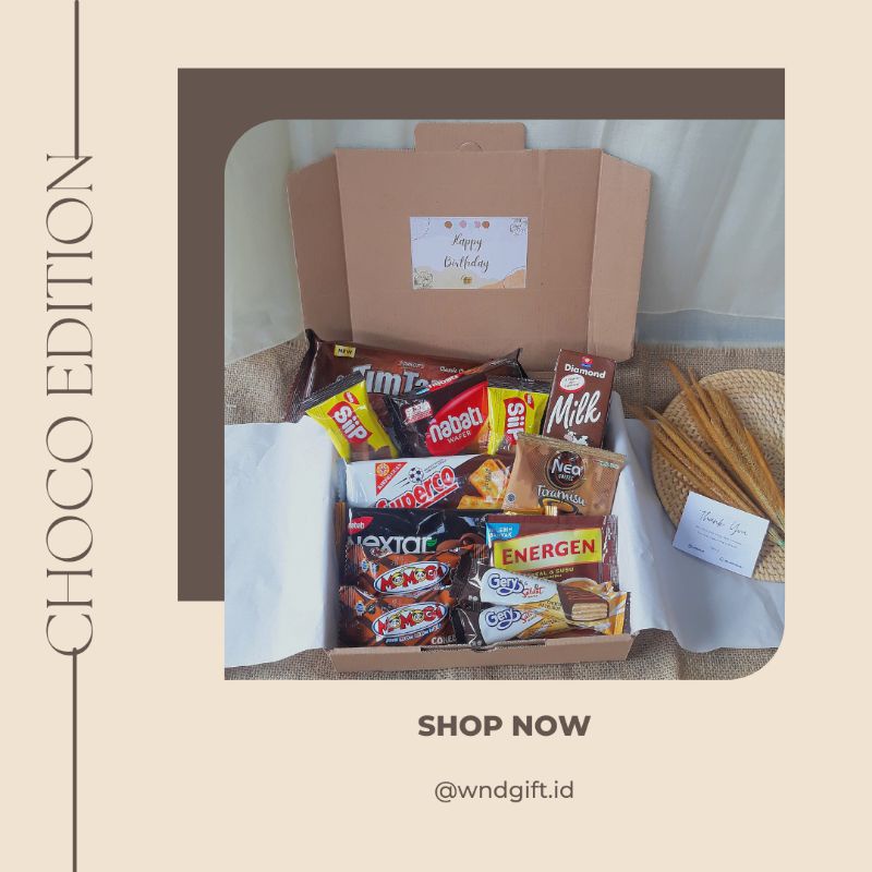 

HAMPERS SNACK GIFT BOX SNACK BOX CHOCO EDITION