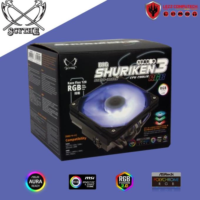 Scythe Big Shuriken 3 Rgb Edition - Low Profile Cpu Cooler Mini-Itx