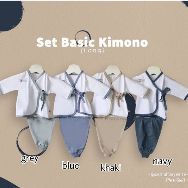 NARY Setelan Kimono Panjang Celana Panjang Denim