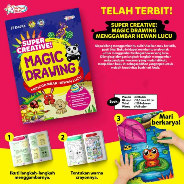

Super creative magic drawing - menggambar hewan lucu