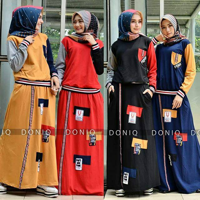 FENDI SETELAN WANITA ROK DAN KAOS IMPORT ORIGINAL BY DONIQ