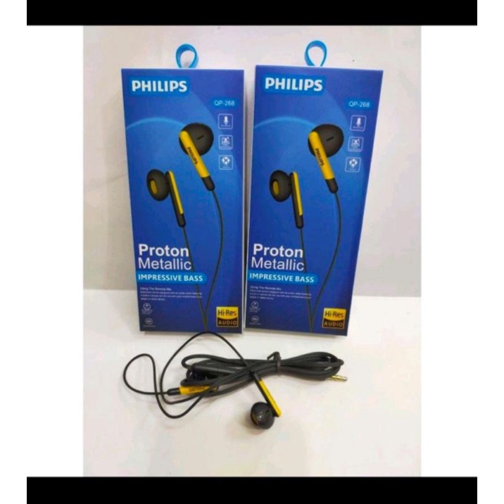 HANDSFREE EARPHONE Philips Qp-268 Proton metalic impressive bass