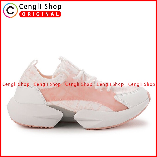 SEPATU SNEAKER HUSH PUPPIES WANITA ORIGINAL CASUAL BRANDED PINK HW17