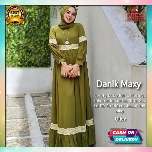 Pakean Bju Muslem Pesta Elegan Baju Fashion Dewasa Syari Berkualitas Gamis Wsnita Import Ghamis Cwe 