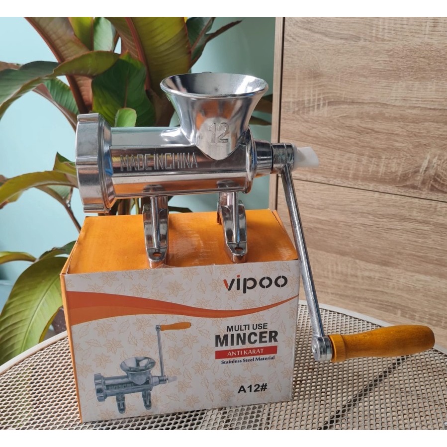 MEAT MINCER Grinder no. 8 10 & 12 Alat Giling Penggiling Gilingan Penghalus Daging Ayam Ikan Pelet B