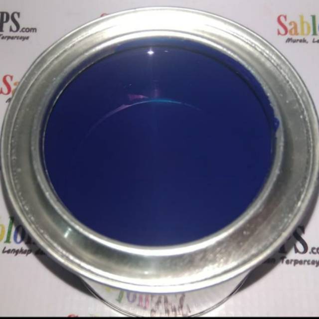 Tinta Sablon Plastik 200 gr Biru Blue HDPE PE PP Basis Minyak Solvent Based