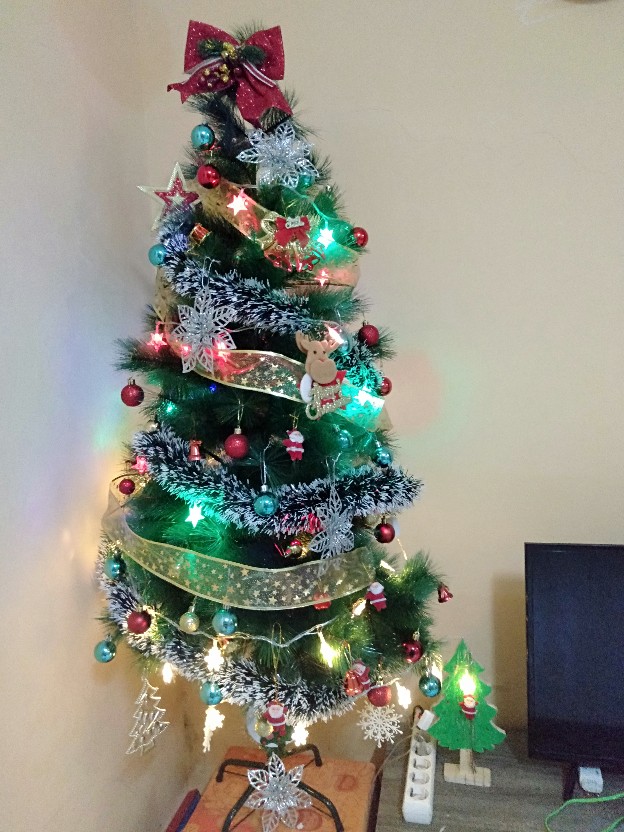 Aksesoris Pohon Natal / Hiasan Bola Natal  4/ 5/ 6/ 7 Cm  Pajangan Gantungan Pernik Pohon Natal