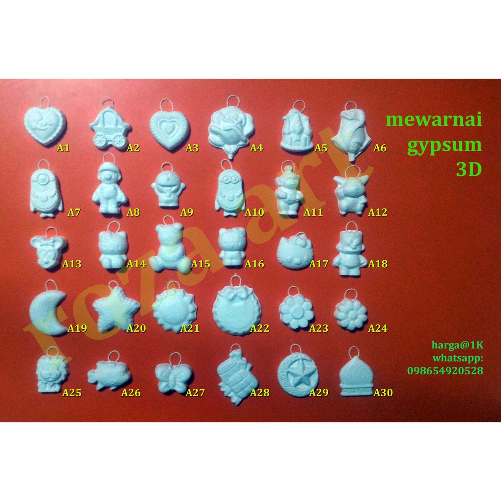 

Gypsum lukis anak Hiasan 3d 1000
