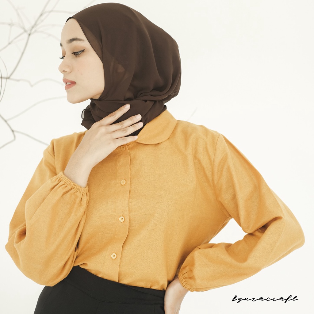 seruni blouse / blouse linen / kemeja linen