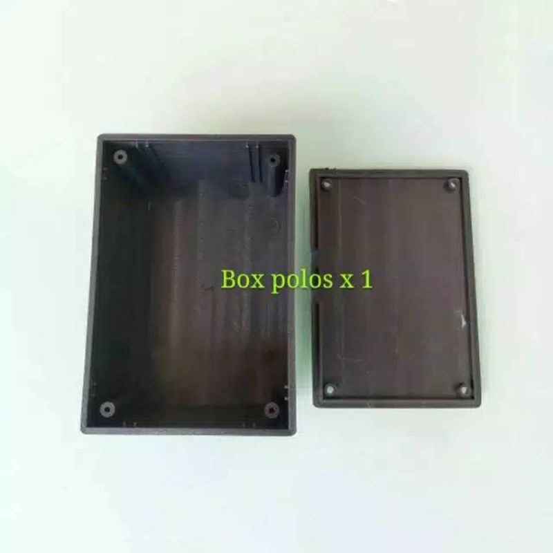 box x1 polos hitam ukuran 5x2,5x7,5 BOX PLASTIK HITAM POLOS