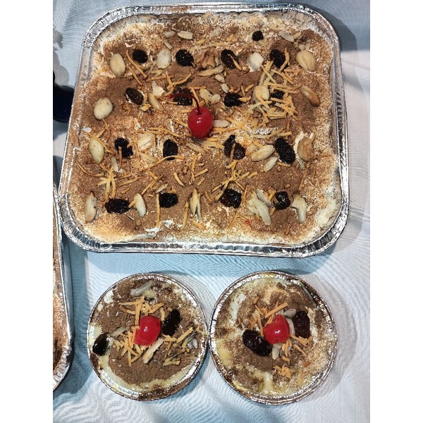 

Klappertaart Premium Rhum Halal 20x20cm klapertaart kelapa muda keju