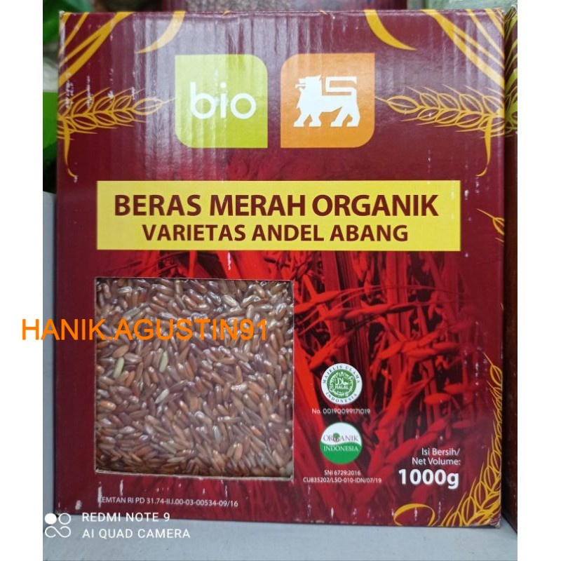 

Bionic Farm Beras Merah Organik 1 Kg / Varietas andel abang / beras organik