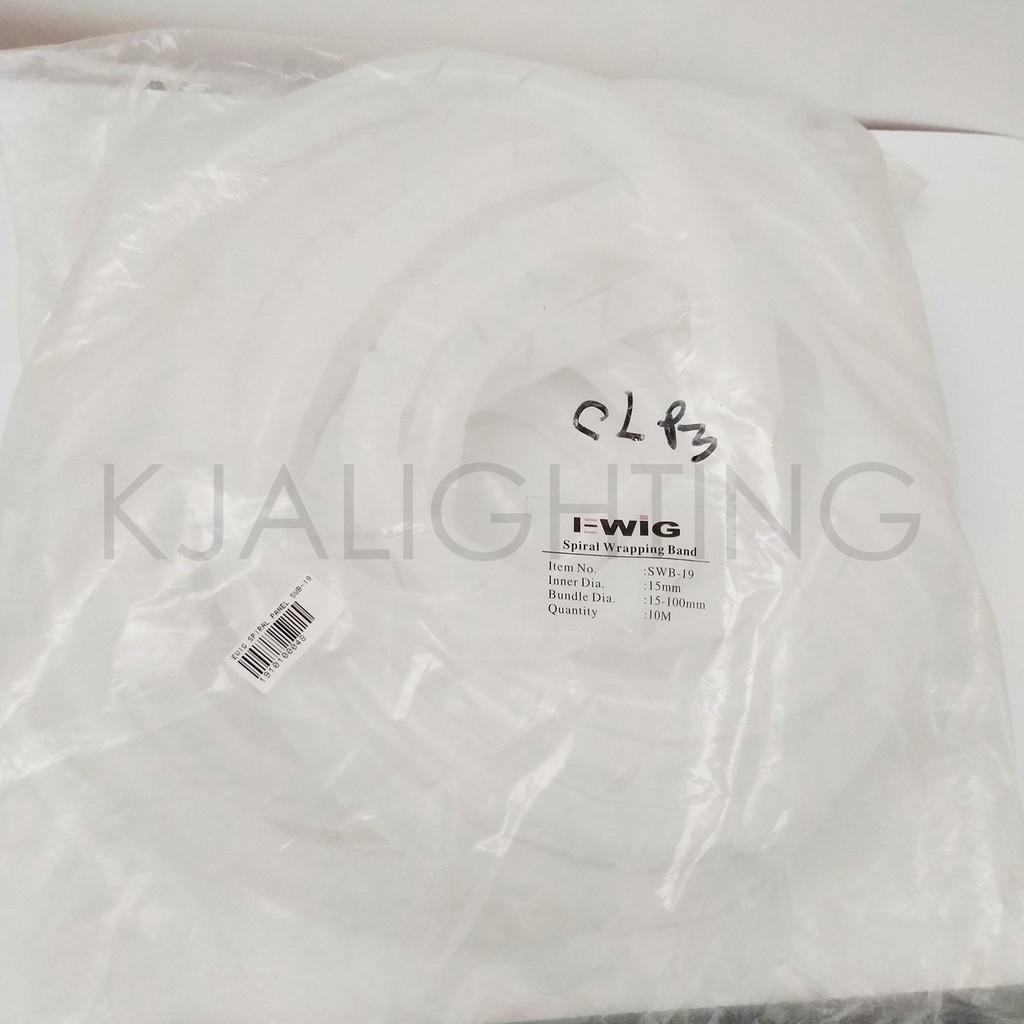 Pelindung/Pembungkus Kabel Spiral Wrapping Band SWB 19 15mm 10M