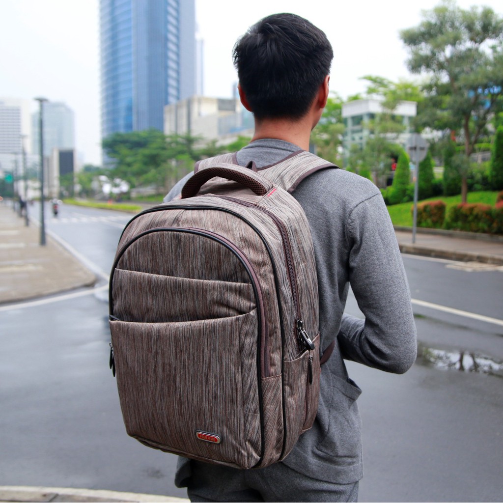 Tas Rasel Backpack Laptop 14 Inch Travel Kuliah Kerja Casual Elegan Multifungsi Pria Wanita Cowok