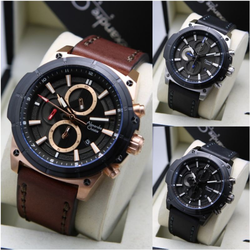 JAM TANGAN PRIA ALEXANDRE CHRISTIE 6587 AC 6587 Ac 6587 ORIGINAL [ GARANSI RESMI 1 TAHUN ]