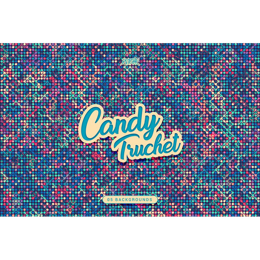 Candy Truchet Backgrounds - JPEG Ultra HD