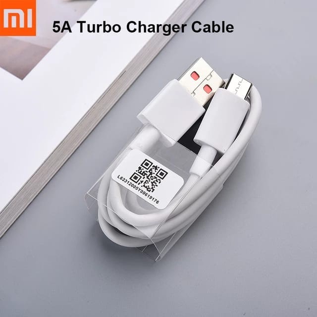 KABEL DATA CHARGE TURBO FOR XIAOMI NOTE 10 PRO ORIGINAL 5A 100 PERSEN