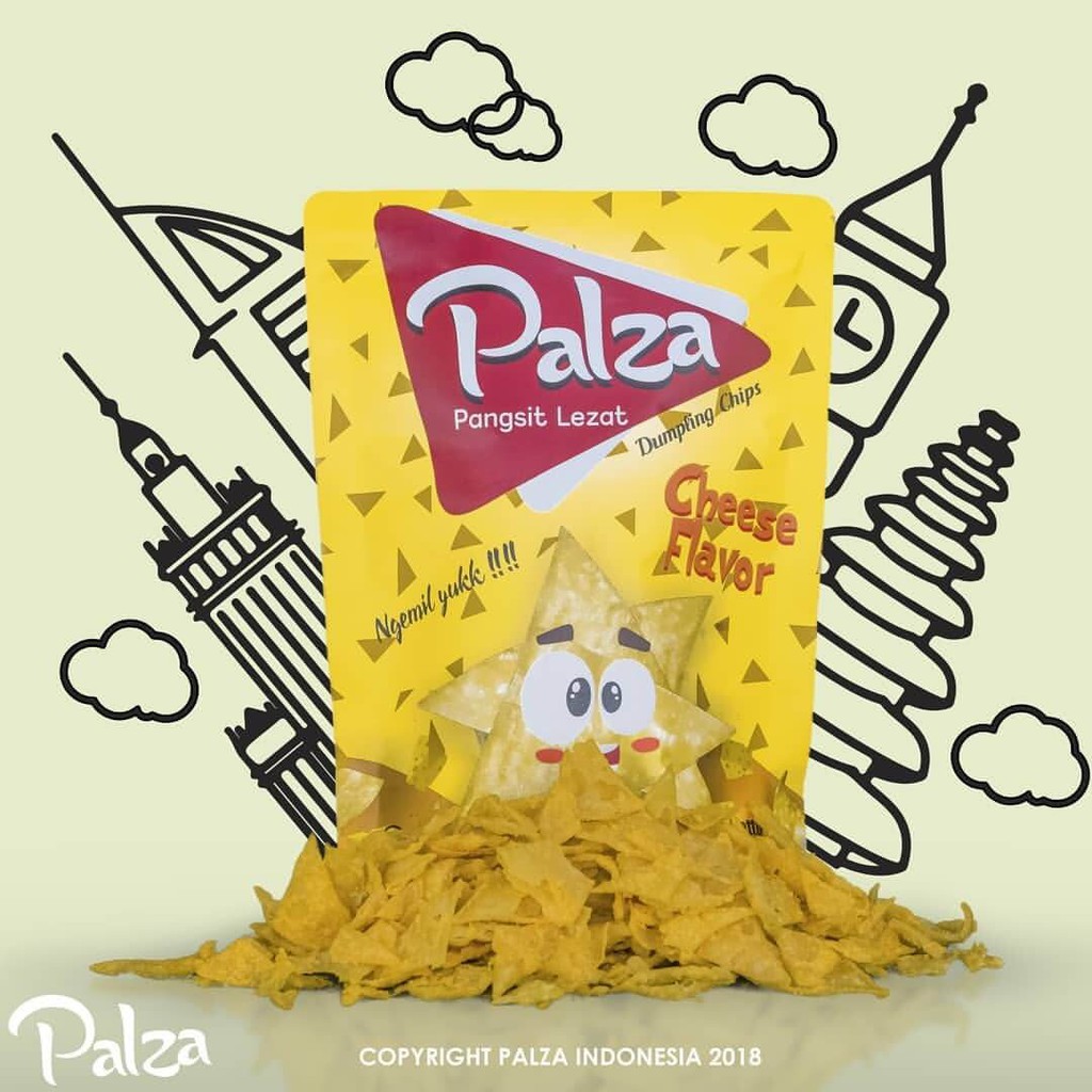 

PALZA Chips pangsit lezat rasa keju - PALZA 004