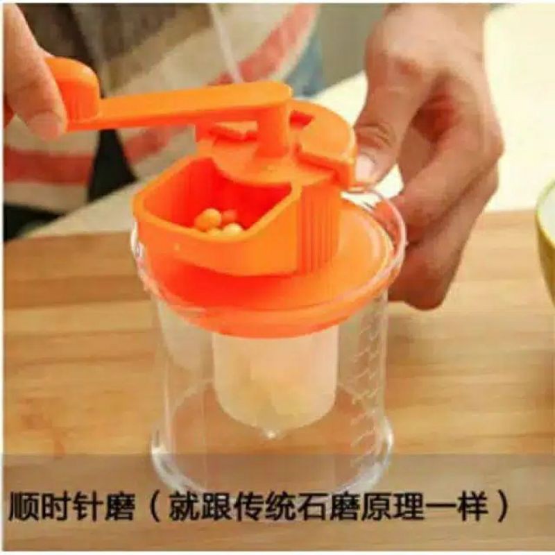 BLENDER PUTAR JUS BUAH PENGGILING KEDELAI KACANG SAYUR PRAKTIS PENGHALUS MANUAL  TANGAN JUICER