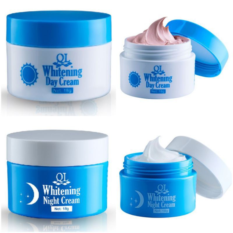 QL cosmetics whitening day cream night cream 18 gr