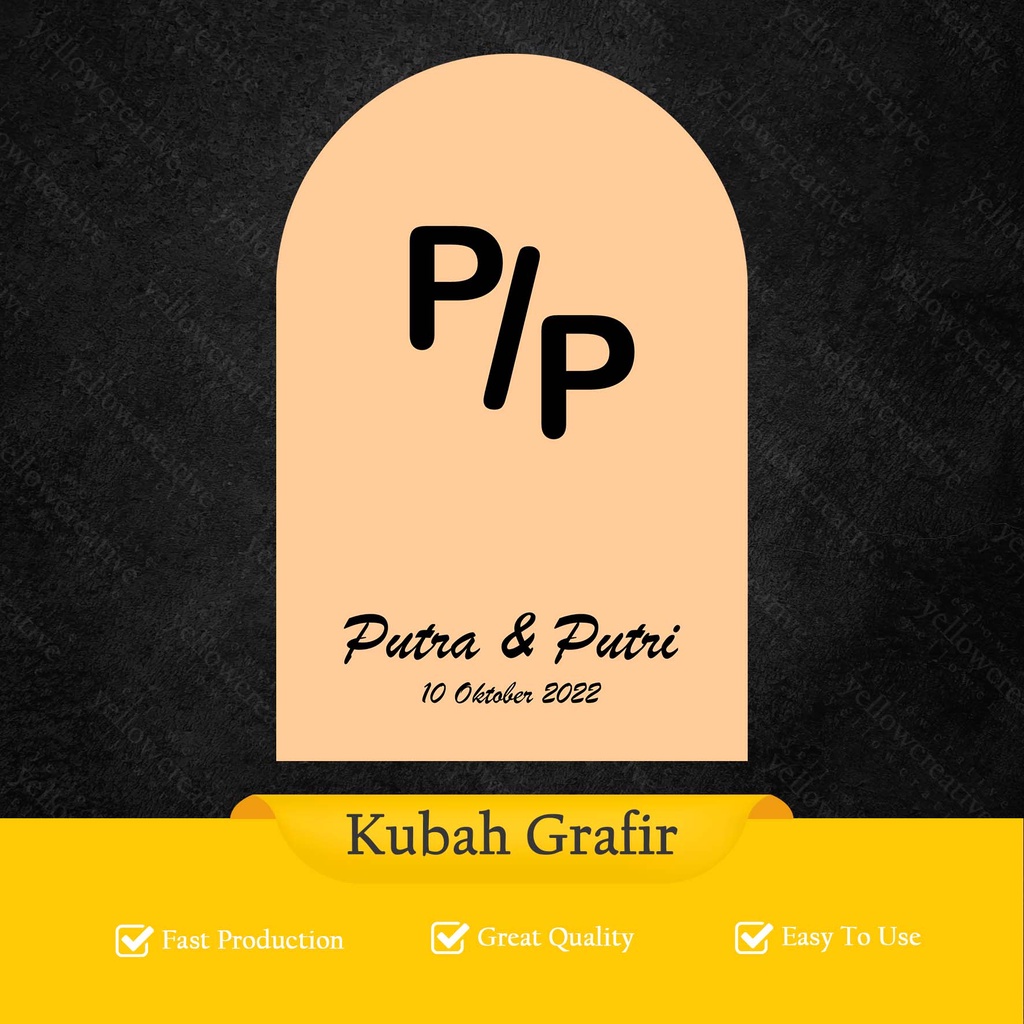 Kubah Grafir - Bahan Dekorasi Mahar Kubah Grafir Bahan Dekorasi Mahar